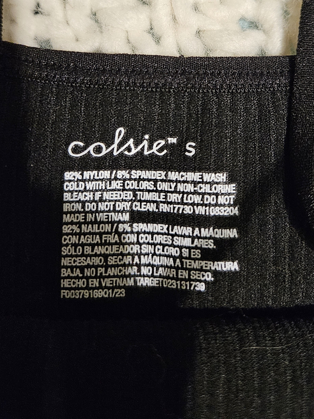Colsie Black Ribbed Spaghetti-Strap Crop Cami - Picture 2 of 4